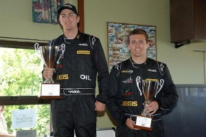 AJ and Brad both on the Podium AJ and Brad both on the Podium